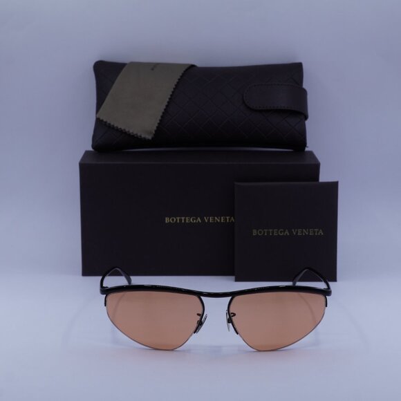 Bottega Veneta BV1091S 005 Cat Eye Sunglasses - Black\Orange - Picture 2 of 10